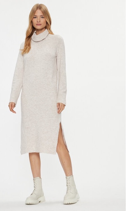 Női ruha, zajos május, ekrü, poliészter