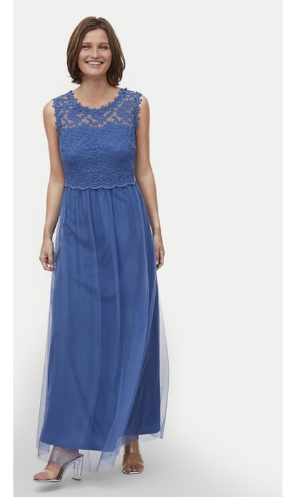 Дамска рокля, Vila, Син, Памук