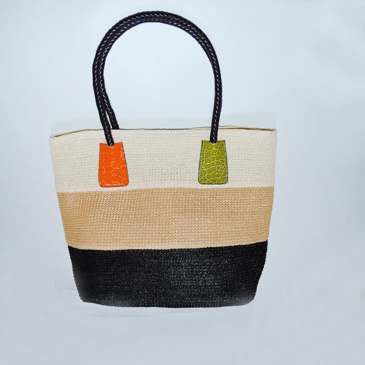 Válltáska, Jormftte, csíkos modell, nagy kapacitású, bézs, változatos méretek.