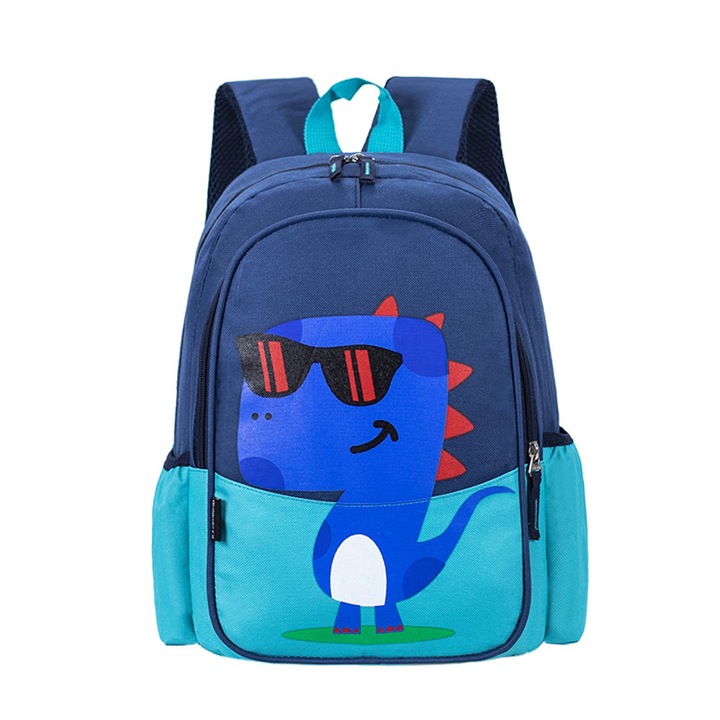 Jormftte gyermek hátizsák, állat design, vízálló, könnyen tisztítható, kék