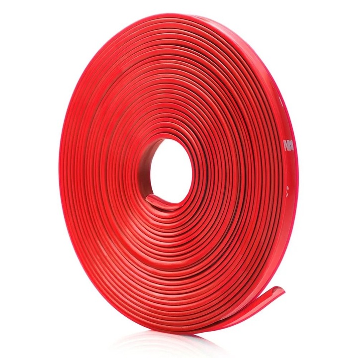 Inele de protectie si decor jante, adezive, din plastic flexibil - ROSU
