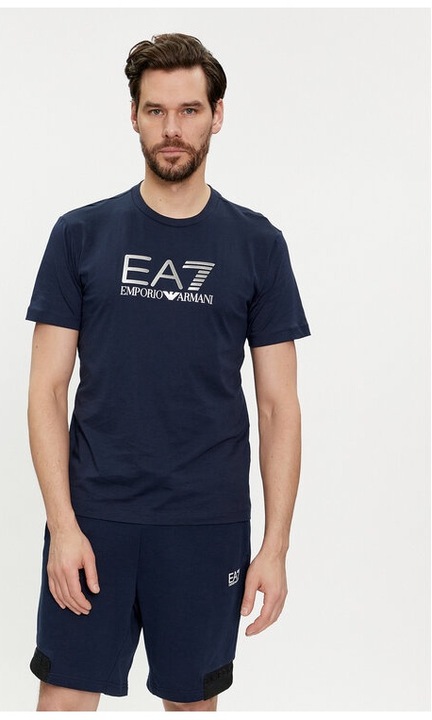 Мъжка тениска, Emporio Armani, 536794, тъмносиньо, памук