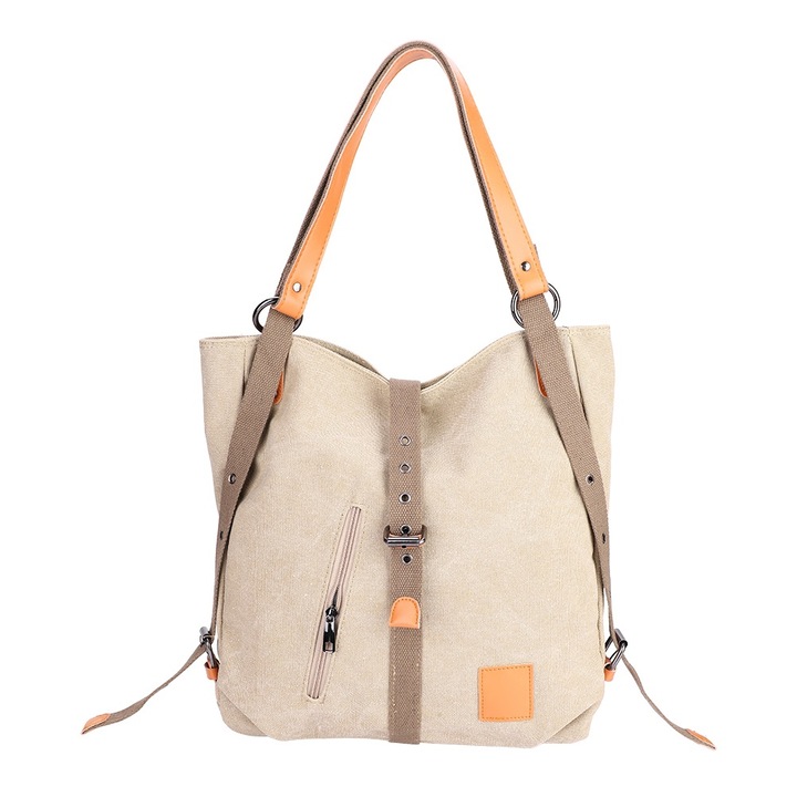 Multifunkcionális vászontáska, longziming, nagy kapacitású, khaki színű, férfiaknak