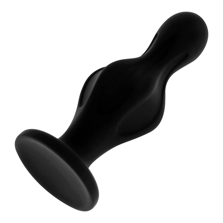 Anál dugó 12 cm, klasszikus szilikon, 4,4 cm vastag, rugalmas, 2 az 1-ben hüvelyi és anális dugó, ergonómikus, stimulálja az érzékeny pontokat, maximalizálja a behatolást, fekete