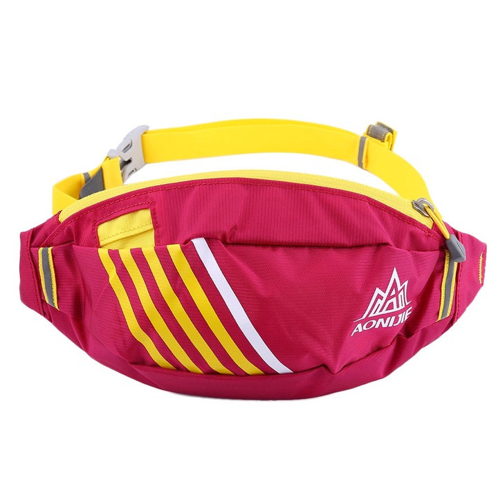 Jormftte állítható sporttáska szabadtéri tevékenységekhez, lélegző, rózsaszín-piros, hordozható méretek