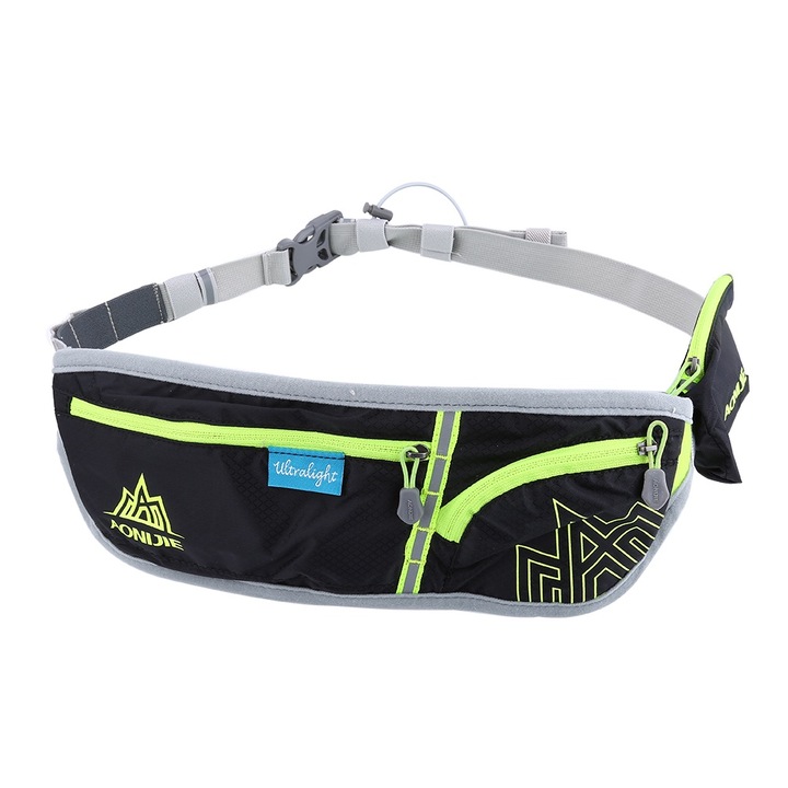 Jormftte állítható sporttáska szabadtéri tevékenységekhez, fekete, könnyű és légáteresztő