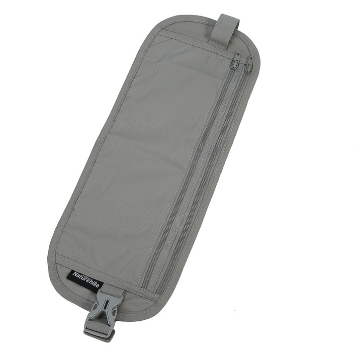 Sporttáska, Jormftte, lopásgátló, világosszürke, mérete 30x15cm