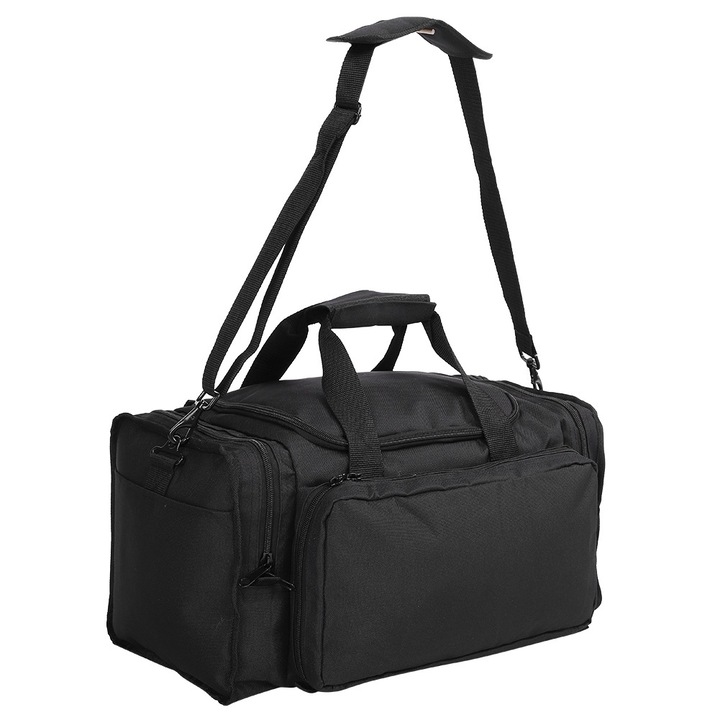 Sporttáska, Jormftte, nagy kapacitású, fekete, 30x45cm