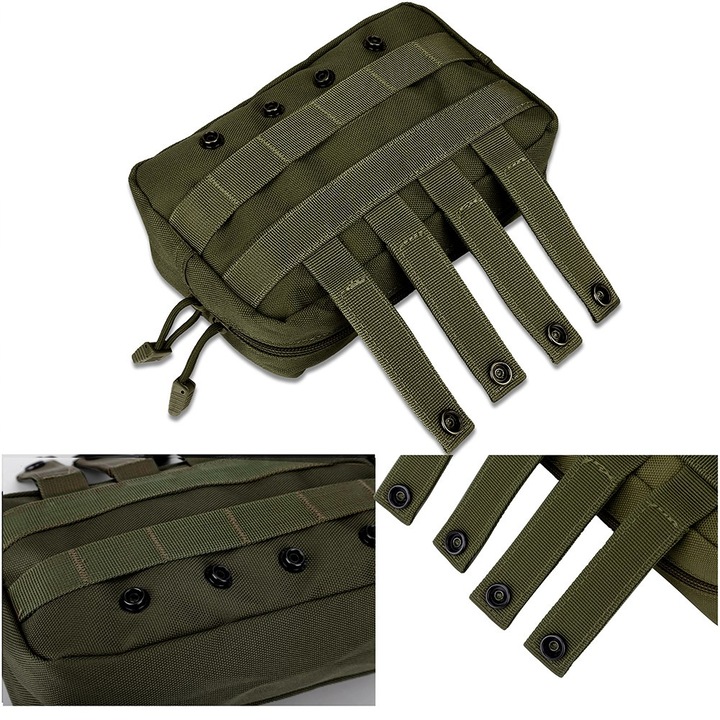 Sporttáska, Jormftte, 1000D nylon, vízálló, zöld