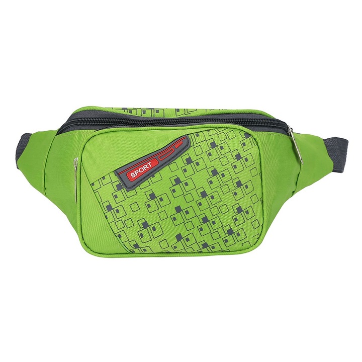 Sport táska, Jormftte, nylon, zöld, állítható méretek