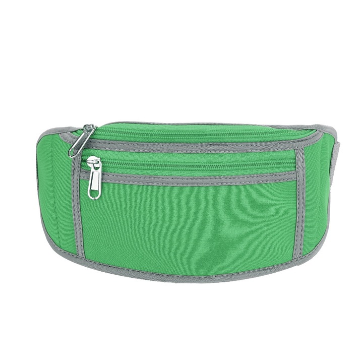 Sporttáska, Jormftte, zöld, állítható, neoprén anyag, futáshoz és túrázáshoz