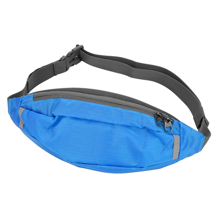 Jormftte sporttáska futáshoz, nagy kapacitású, kék, vízálló anyagból