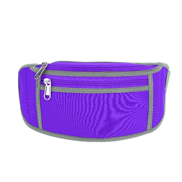 Jormftte sporttáska, állítható, neoprén anyag, lila, futáshoz és túrázáshoz