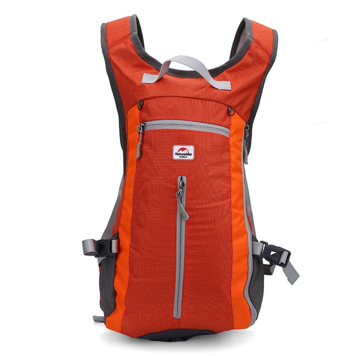 Unisex sport hátizsák, Naturehike, vízálló, tágas rekesz, mellkaspánt, sisaktartó, narancssárga