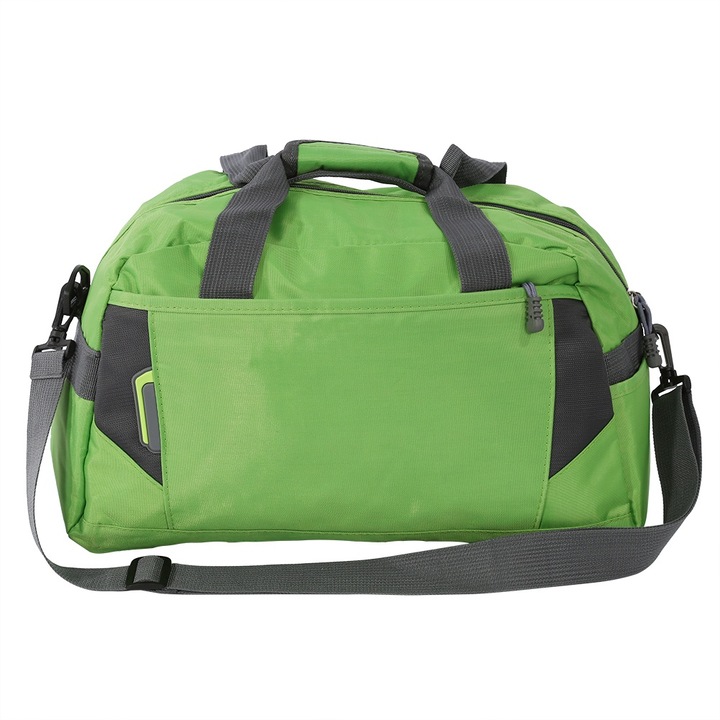 Jormftte sporttáska, zöld, nagyméretű, állítható pánttal, edzéshez és utazáshoz