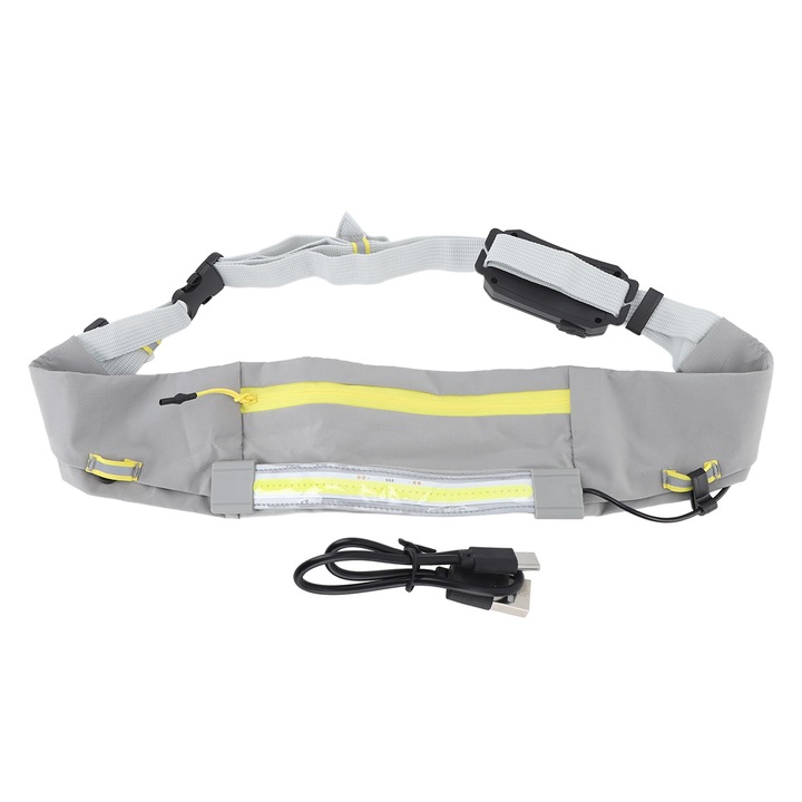 Sportos övtáska, vízálló, könnyű, hordozható, pénztárca, világítással, éjszakai futáshoz, szabadtéri sporthoz, fitneszhez