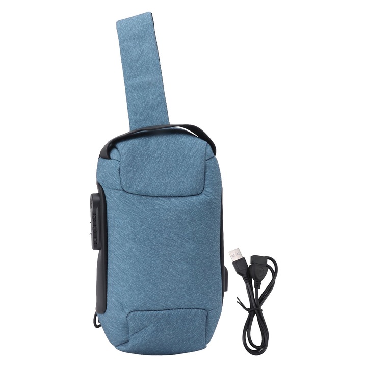 Jormftte EDC Sling táska, vízálló, karcálló, kék, kompakt méretek