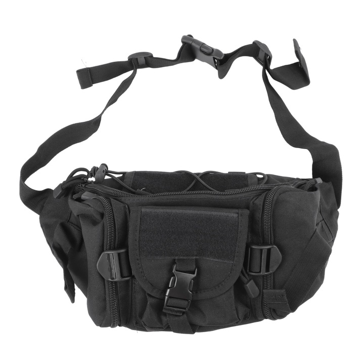 Jormftte sporttáska, Oxford pamut, fekete, hordozható, állítható kialakítás