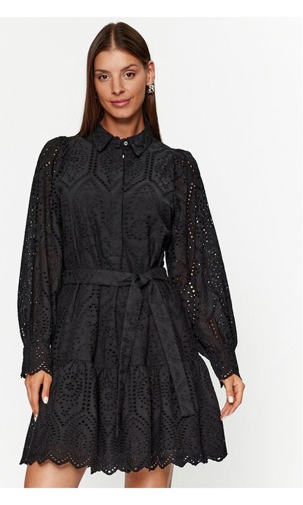 Дамска рокля, Yas, Черна, Памук