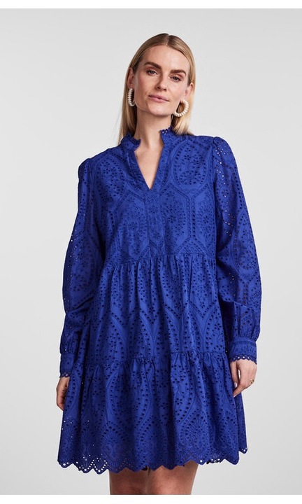 Дамска рокля, yas, Син, Памук