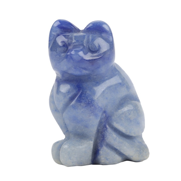 Декорация щастлива котка, Enforose, естествен материал, 6 налични цвята, 4x3см