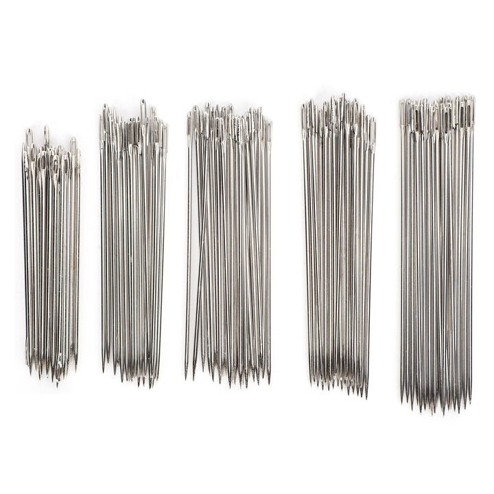 Ace de cusut Otel pentru panza Cusatura manuala Reparare Instrument de broderie Materiale pentru tricotat cu ochi