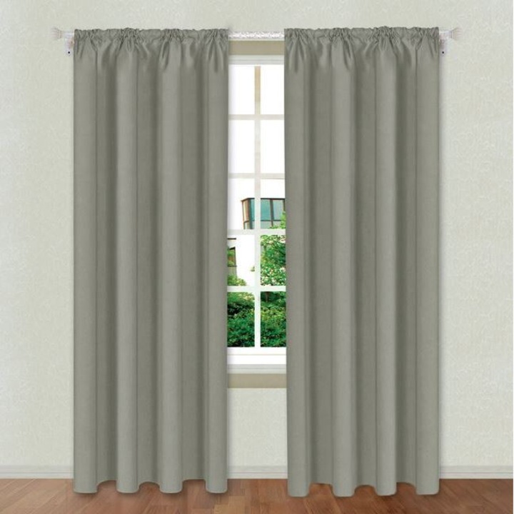 Draperie Decorativa cu Banda Gri 140x260cm