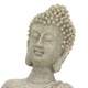 Buddha szobor műgyantából, dekoratív, irodába és nappaliba, finom részletek, 20x30cm