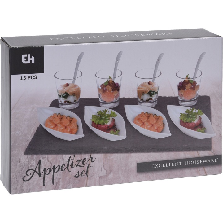 Комплект за суши Houseware, 13 части, Порцелан