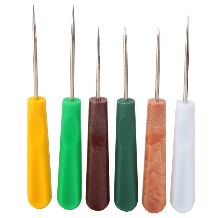 Set 6 perforatoare pentru piele, Enforose, Multicolor