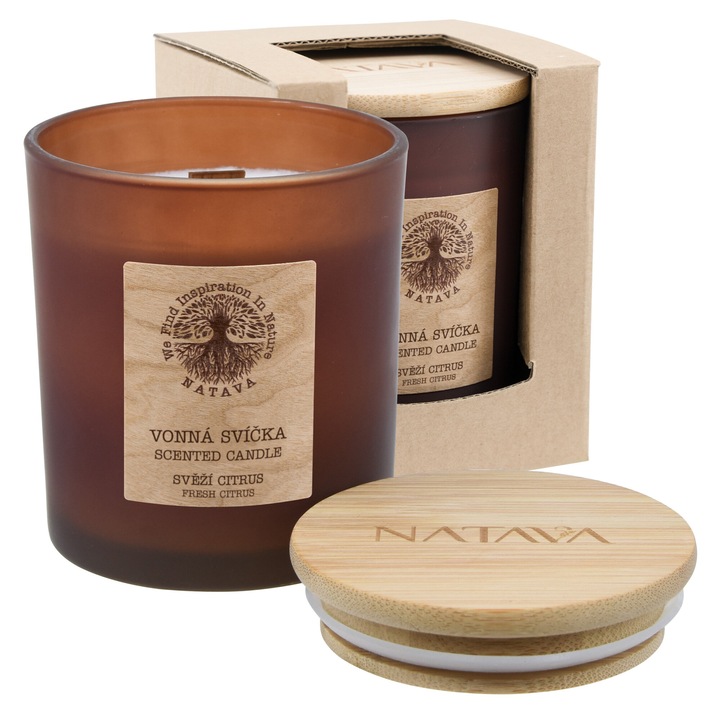 NATAVA соева свещ Fresh Citrus, 220гр