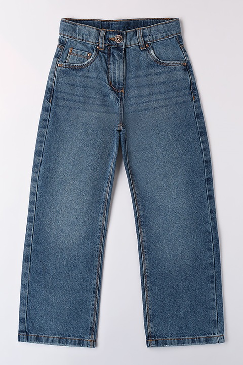 IDO, Enyhén mosott hatású farmernadrág, Sötétkék