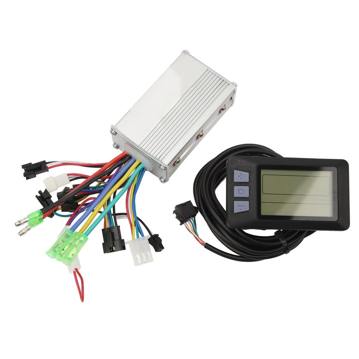 Комплект за преобразуване на електрически велосипед 24V 36V 48V 350W с контролер и дисплей P3H, метал, защита, 22 мм