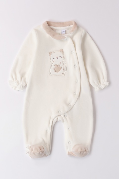 IDO, Гащеризон тип ританки с памук, Мръснобял, 86 CM