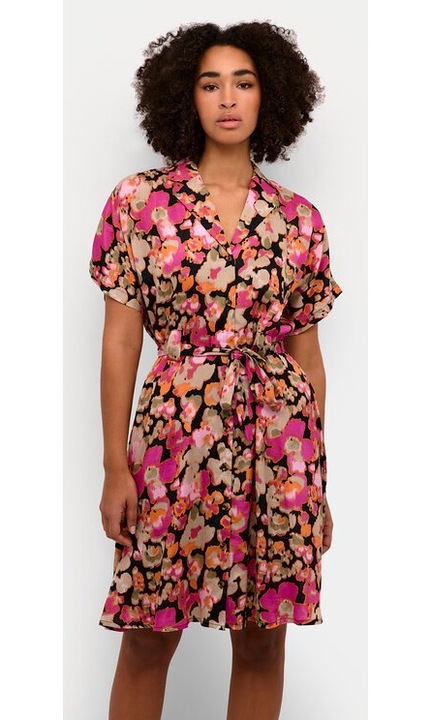 Női ruha, kávé, 304369339, Multicolor, Viscose, Többszínű