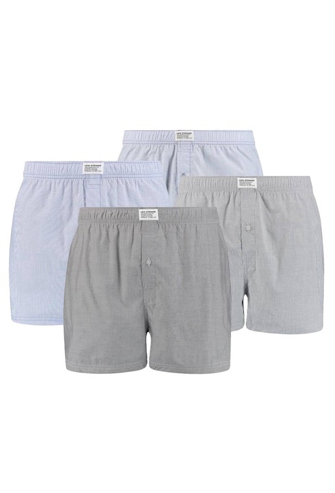 Levi's, Set de boxeri uni -4 perechi, Gri/Albastru deschis