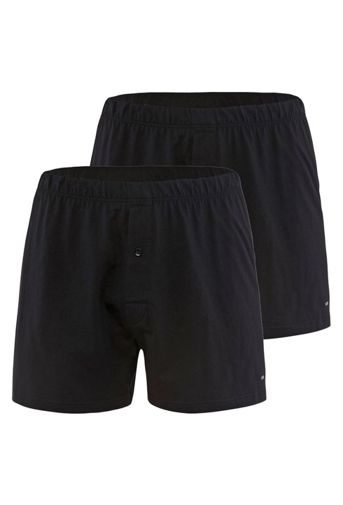 CALIDA, Set de boxeri uni de bumbac -2 perechi, Negru