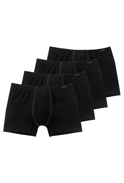Schiesser, Set de boxeri uni - 4 perechi, Negru
