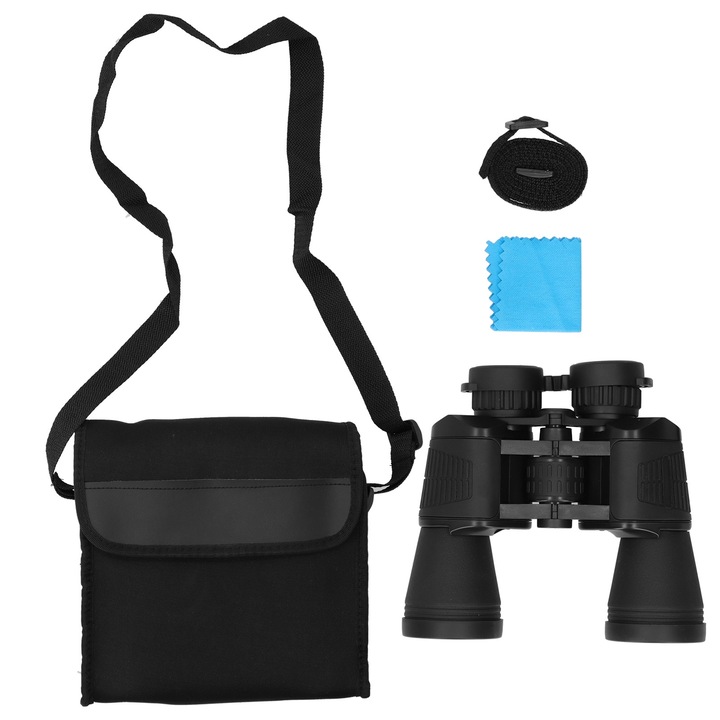 Преносим бинокъл ZYH-20X50, водоустойчив, черен, 20x50см