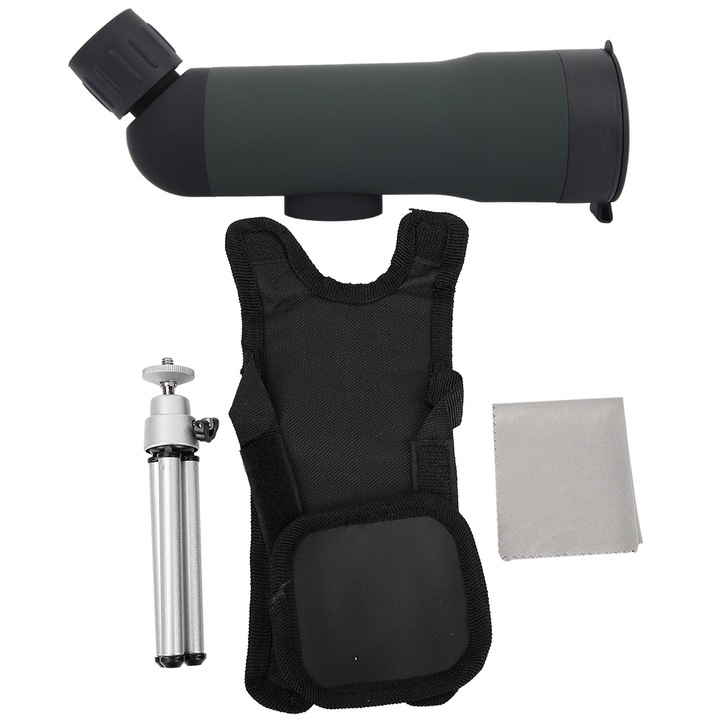 Зрителна тръба Longziming 20X50 със статив, компактна, пластмасова, висока разделителна способност