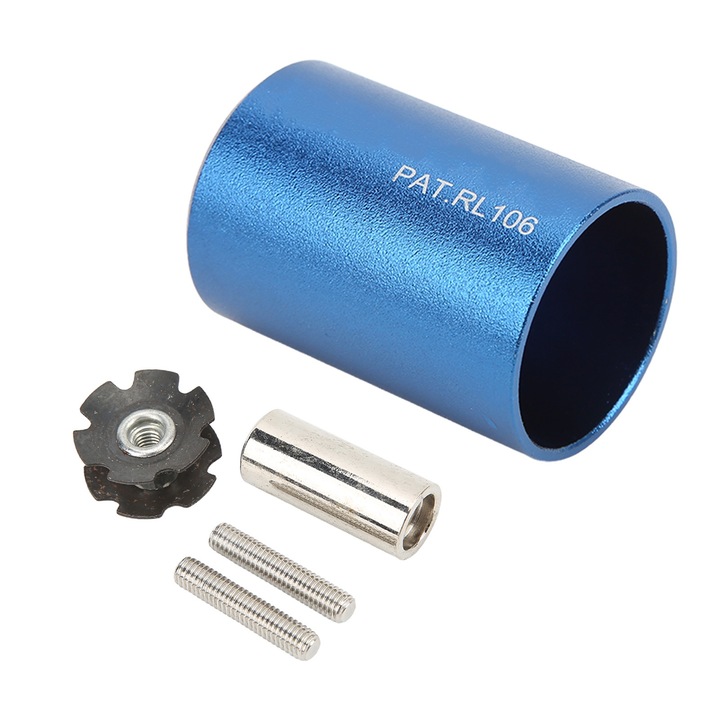 5 db kerékpárszerszám készlet, Jormftte, könnyűfém, csúszásmentes, kompakt, kék/ezüst