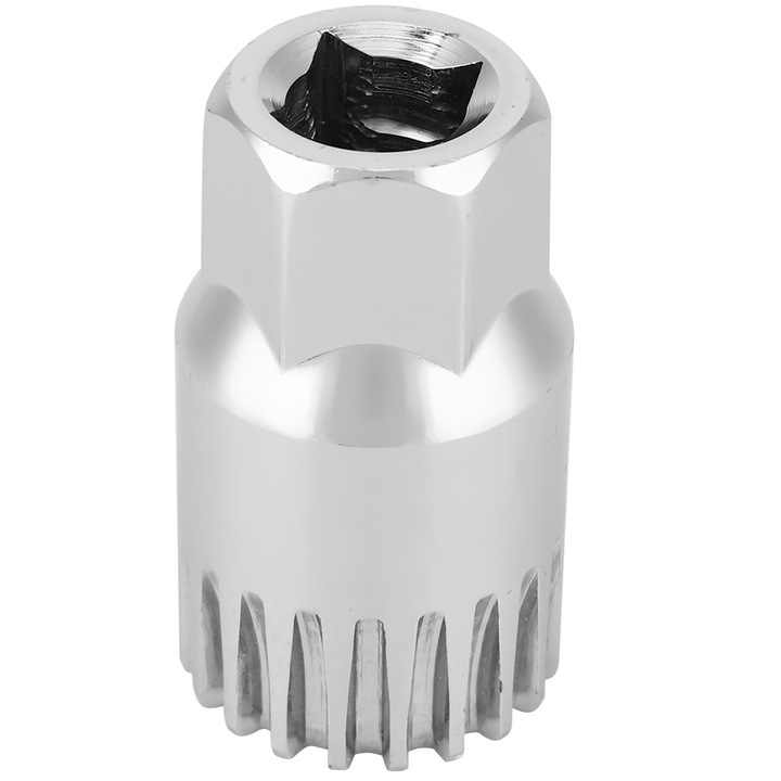 Jormftte kerékpár alsó csapágy eltávolító szerszám, acélból készült, tartós, kompakt, ezüst