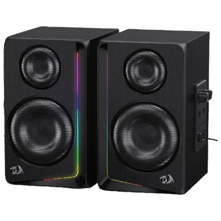Boxe Bluetooth Redragon Andante, iluminare RGB, putere: 10W RMS (5W x 2), Negru