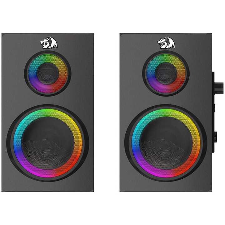 Boxe Bluetooth Redragon Orchestra, iluminare RGB, putere: 14W RMS (7W x 2), Negru