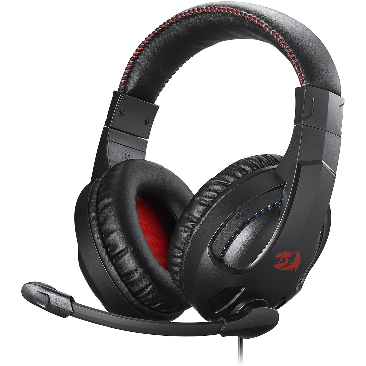 Casti gaming Redragon Cronus, iluminare RGB, microfon omnidirectional cu noise canceling, compatibilitate: Windows/MAC/PlayStation/Xbox/Nintendo Switch/dispozitive mobile, Negru