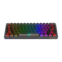 Tastatura mecanica gaming Redragon Fizz TKL K617 60%, iluminare RGB, transparent switches, USB type-C, Negru