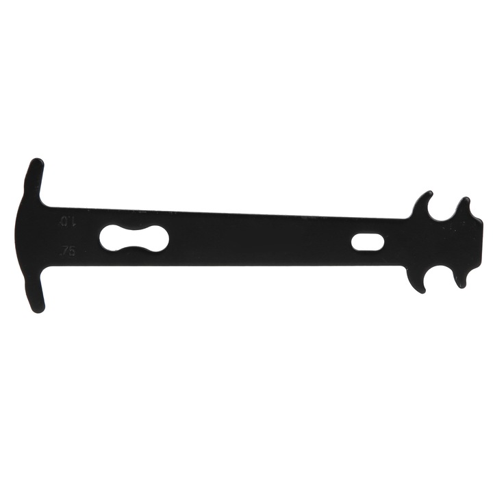 Jormftte kerékpárlánc kopásmérő vonalzó, rozsdamentes acél, tartós, fekete