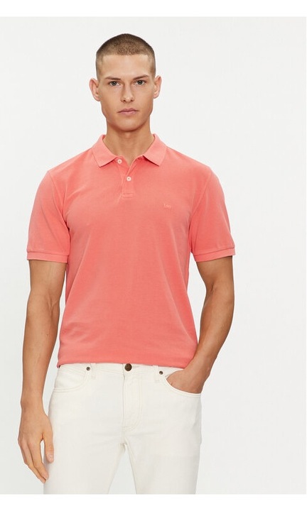 Férfi póló, Lee, 595623, piros, pamut