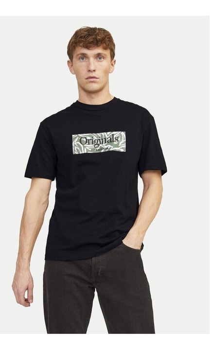 Tricou barbati, Jack & Jones, 531712, Negru, Bumbac