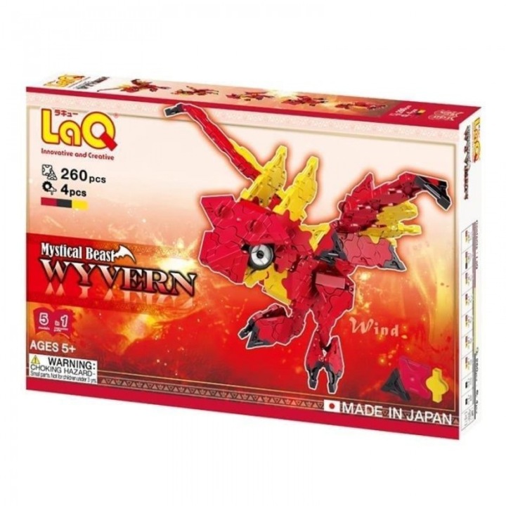 Set de constructie LaQ Wyvern, 260 piese, 5+ ani, 163x248 mm